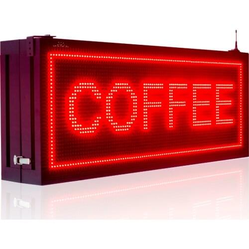 P10 Pixels 32 X 96 dots Red Double Sided Led Sign Outdoor Waterproof Display Board Programmable Scrolling Advertising Lamp