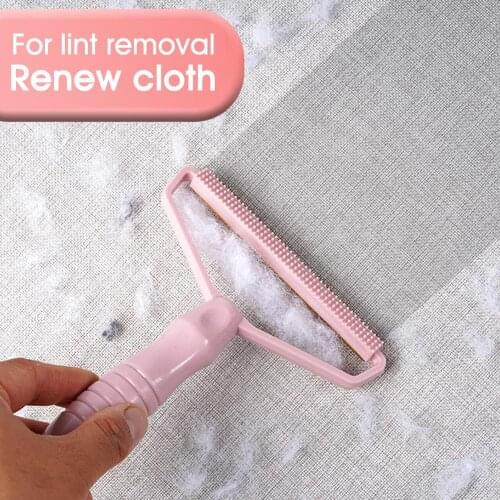 Portable Lint Remover Two-Sided Fuzz Fabric Wool Fur Remover Sweater Shaver For Coat Clothes Fluff Roller Shaver Brush Tools