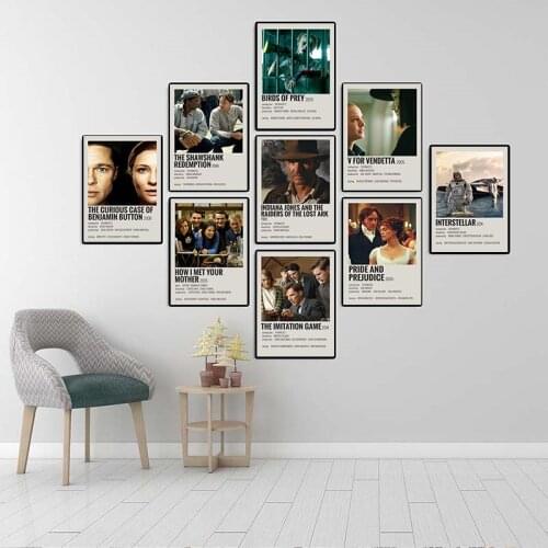Posters Details Classic Movie Wall Art Home Poster HD Print Modular Canvas Painting For Living Room