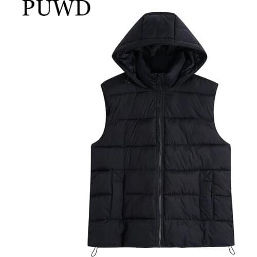 Женские жилеты с капюшоном PUWD China At AliExpress