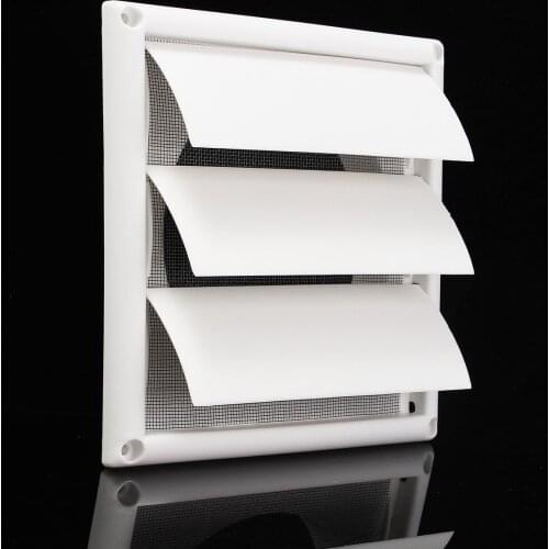 Air Vent 200x200x40mm Grille Ventilation Cover Plastic White Wall Grilles Duct Heating Cooling Vents For Kitchen Bathroom