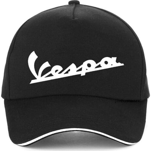 Vespa The Gentlemans Ride Clascic Logo Oldschool Print Baseball Cap High Quality Summer Men Casual Snapback hats