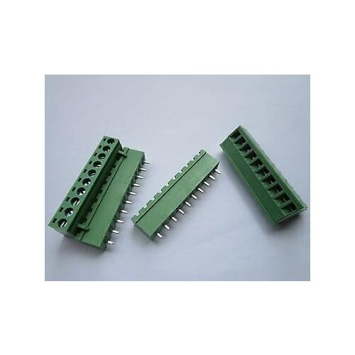 100pcs 5.08mm Close Straight 10pin Screw Terminal Block Connector Pluggable Type