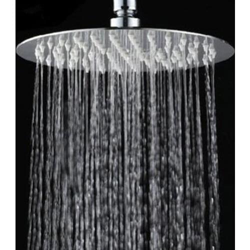 2020 New High Quality 10/8/6 Inch Stainless Steel Ultra-thin Waterfall Shower Heads Rainfall Shower Head Rain Square Round Heads
