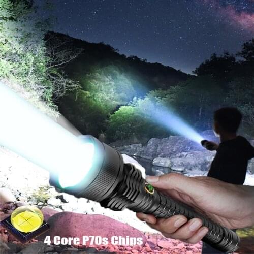 300000 LM Most Powerful LED Flashlight Tactical Flashlight XHP70S Torch USB Rechargeable Hand Lamp Waterproof Latrn For Outdoor