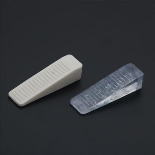 4pcs/pack 64*18*14mm Rubber Door Stop Stoppers Block Wedge Doorstops Clear White Door Stopper Home Office Usage