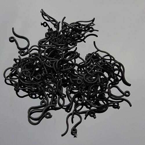 500pcs/lot Plastic Earring Hooks Wires Black Green Red Pink 8 Colors for DIY Ear Jewelry Making Finding Accessories