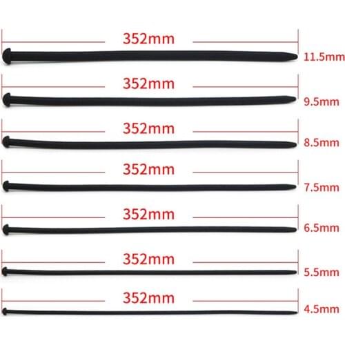 7 Sizes Long 352mm Silicone Urethral Sound Penis Plug Sounding Urethral Plug Catheter Adult Sex Toys