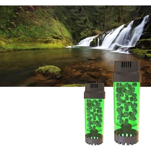 Aquarium Fish Tank Fluidized Moving Bed Filter Bubble Bio Media Filter With Air Stone And Sponge Cleaning Filter Tools