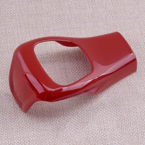 CITALL Red Inner Gear Shift Lever Knob Cover Trim Fit For Jeep Cherokee 2014 2015 2016 2017 2018