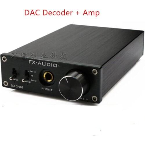DAC-X6 CS8416+CS4398 Fever MINI HiFi USB Fiber Coaxial Digital Audio Decoder DAC 16BIT / 192K amplifier amp TPA6120