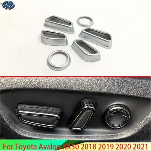 For Toyota Avalon XX50 2018 2019 2020 ABS Interior Inner Seat Adjustment Switch Knob Button Cover Trim