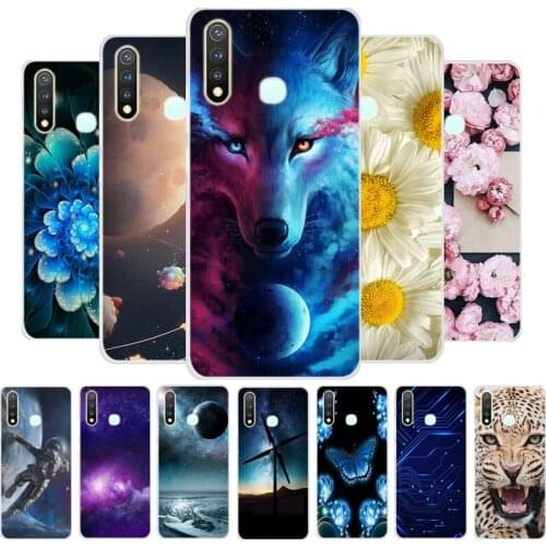 For Vivo Y19 Case Vivo 1915 Bumper Silicone TPU Soft Phone Cover For Vivo Y19 Y 19 VivoY19 Case Back Cover Cartoon