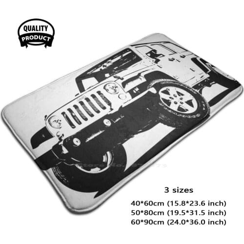 Door Mat Foot Pad Home Rug Car Cool Art Black And White Adventure Travel Adventure Before Dementia Trendy Trending Popular