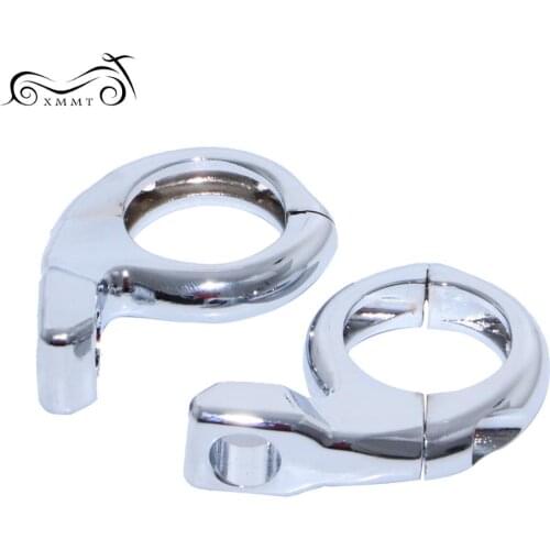 Chrome 1 inch 25mm Metal Turn Signal Light Handlebar Clamp On Mirrors Adapter Mount For Motorcycle ATV Scooter