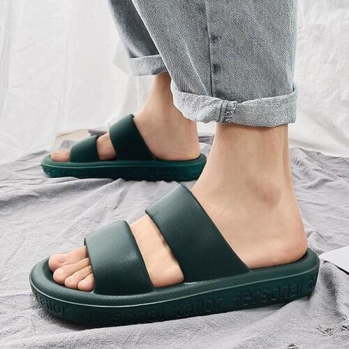 Summer Men Slippers Indoor Home Slides Bathroom Loafers Outdoor Garden Shoes Massage Clogs Male Beach Slippers Flip-Flops Mules