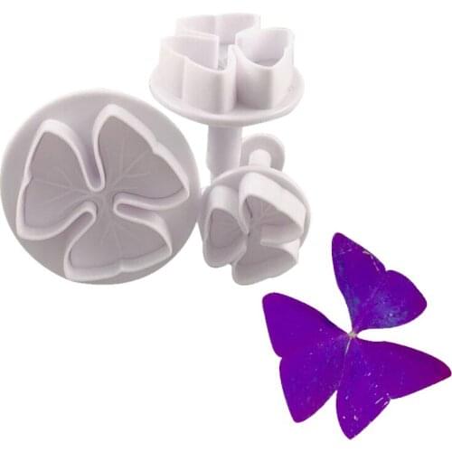New Clover Plastic Cookie Biscuit Cutter Printing Plunger Mold Fondant Baking Kitchen Cake Decorating Tools Wedding Cake Mould