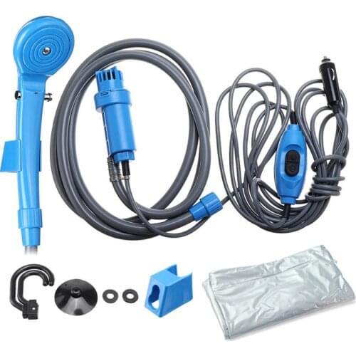 New Portable Car Washer 12V Camping Shower DC Car Shower Washer Set Electric Pump For Outdoor Camping Travel Pet Dog Man Woman