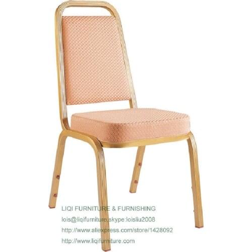 Wholesale quality strong modern aluminum stacking hotel event chairs LQ-L214