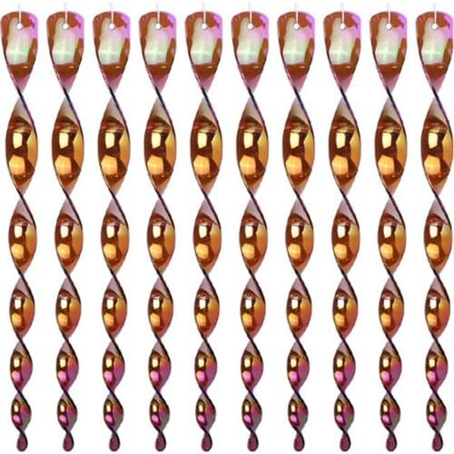 10pcs Bird Repeller Rot Bird Scare Rod Keep Birds Away Bird Scarer Wind Spiral Reflective Scare Device Anti Bird Use