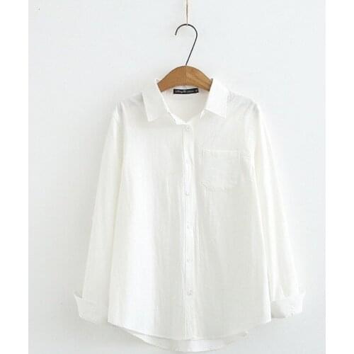 Plus Size Womens White t-shirts XL-4XL Long Sleeved t-shirts Oversized OL Tops