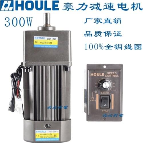 220V/380V300W AC Motor Motor Speed Reducer Motor Constant Speed Reversible Motor