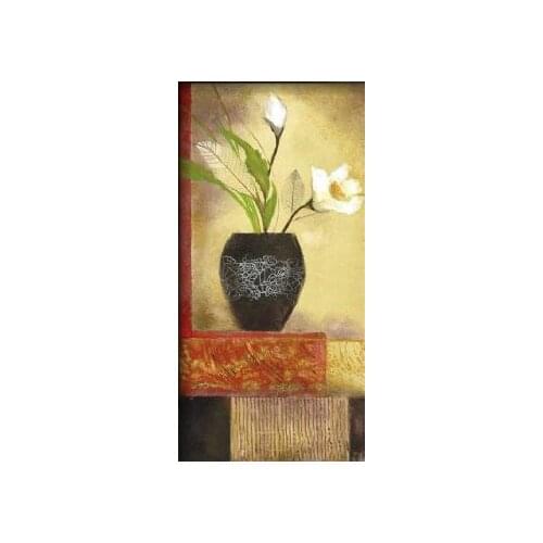 Hand Painted Metro Italia III-Floral Oil Painting Wall Art-Modern Canvas Art Wall Pictures for Living Rooms