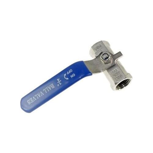 DN6 G1/4" Female Reducer 304 Stainless Steel Oil Water Air one-piece Ball Valve