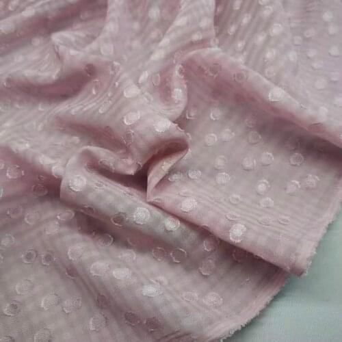 Swissdot Chiffon Fabric Jacquard Womens Dress Shirt Fabric