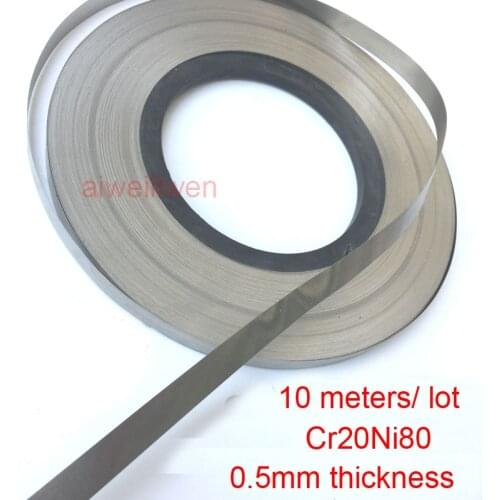 0.5mm Cr20Ni80 Nickel chrome belt Sealing machine heating wire Vacuum packing heat strip heat sealer Electric leaf heater band