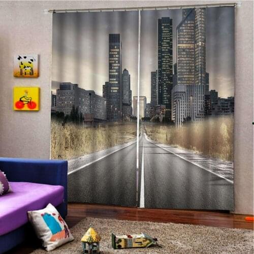 3D Curtains Living Room Bedroom Modern Curtain Drapes city view Room Kitchen Curtains Drapes