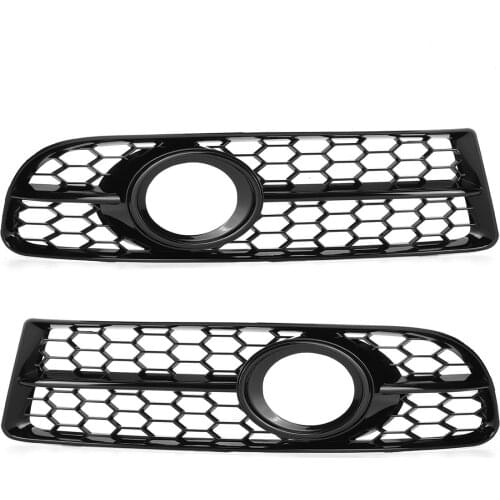 8E0807681F 8E0807682F Car Front Bumper Fog Light Grille Grill Honeycomb For Audi A4 B7 S4 B7 A4 S-Line 2005-2008 Fog Lamp Grill