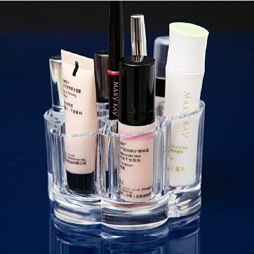 Acrylic Makeup Organizer Brush Holder Organizer Clear Cosmetic Makeup Brush Organizer Holder Pen Pencil Holder for Desk