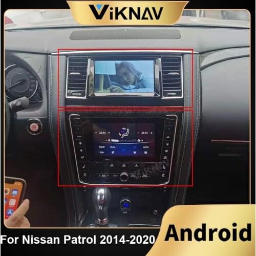 Android Car Dual Screen Radio Y62 for Nissan Patrol 2014-2020 Auto Stereo Receiver DVD Multimedia Player Head Unit GPS navi