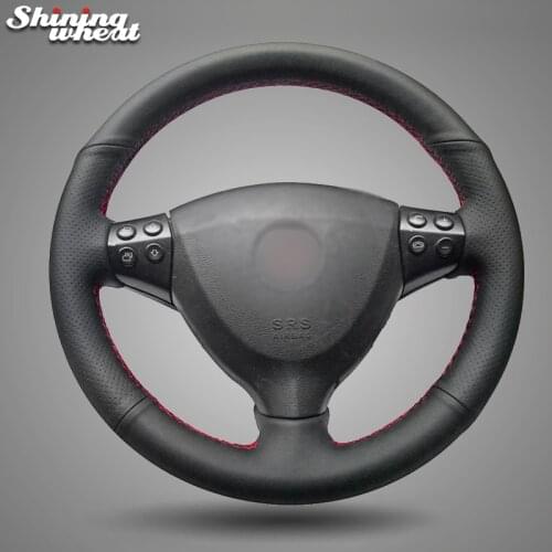 Shining wheat Black Leather Car Steering Wheel Cover for Mercedes Benz A-Class A160 A180 E-CELL 2009-2012
