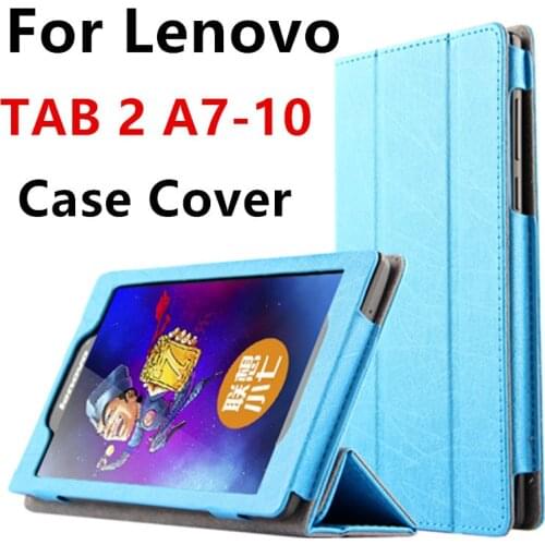 Case For Lenovo TAB 2 A7-10 Smart cover Faux Leather Protective Tablet PC For Lenovo TAB2 A7-10F 7 inch PU Protector Sleeve Case