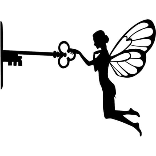 Fairy Elf Tree Plug Decoration Metal Art Elf Inserting Ornament Creative Metal Art Butterfly Elves Silhouette Tree Garden Decor