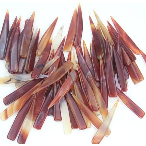 Length 8cm Red/Gray Agate Knife Gold And Silver Jewelry Polishing Tools Gold Polishing DIY Handmade Leather Tool Accessory