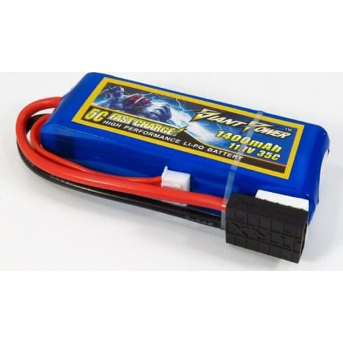 Giant Power 11.1V 1400mAh 35C Lipo battery with TRX Plug for Traxxas Car