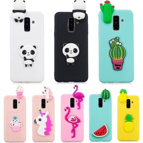 3D Unicorn Panda Cactus Soft Case For Samsung A10 A20 A20E A30 A40 A50 A70 A10S A20S A30S A50S A51 A71 A6 A8 J4 J6 Plus A7 2018