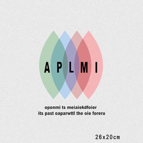 Fasion Men Letter Patches Hot Heat Transfer Cloth Printing Sticker DIY Iron On Clothing Bag Shoes Customization Logo