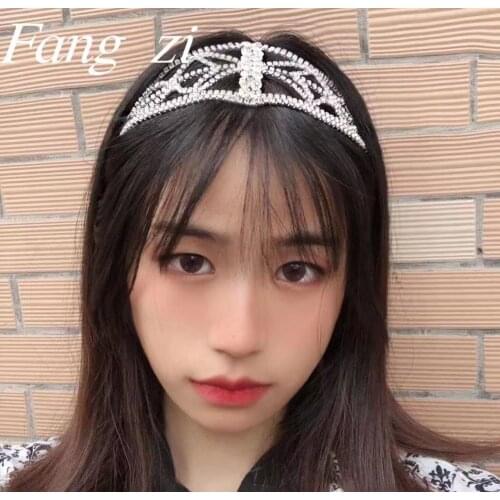 New fashion exquisite luxury Crystal Bridal Headband Headdress European and American womens shining Rhinestone Headband jewelry