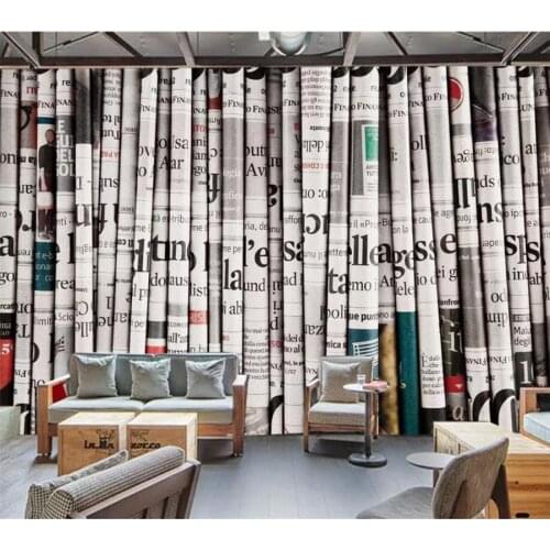 Wellyu papel de parede Custom wallpaper 3D photo murals retro newspaper living room background wall paper home decor wallpaper