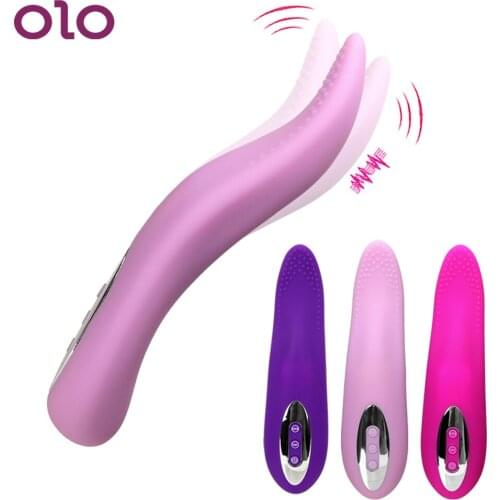 OLO Dildo Vibrator 12 Speed Oral Sex Tongue Vagina Licking Sex Toys For Woman Clitoris Stimulator Female Masturbation