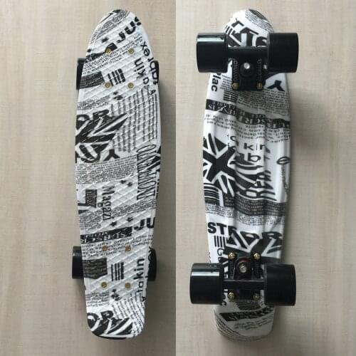 UK Flag Penny Board Printed Mini Cruiser Plastic Skateboard 22" X 6" Retro Longboard Skate Long Board No Assembly Required