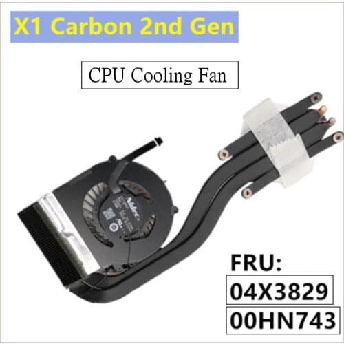 Original Lenovo Thinkpad X1 Carbon 2nd 3rd Gen CPU Cooling Fan Heatsink Cooler FRU 04X3829 00HN743