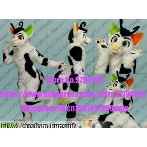 Customized Available REAL PHOTO WHITE CAT full sets husky dog Suit fursuit BJ006 Costume fox Party Fancy Dress Carnival Gift