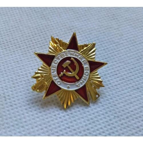 Gold plated Original Russia Great Patriotic War 1 class USSR Soviet Russian Military order medal Gold plated