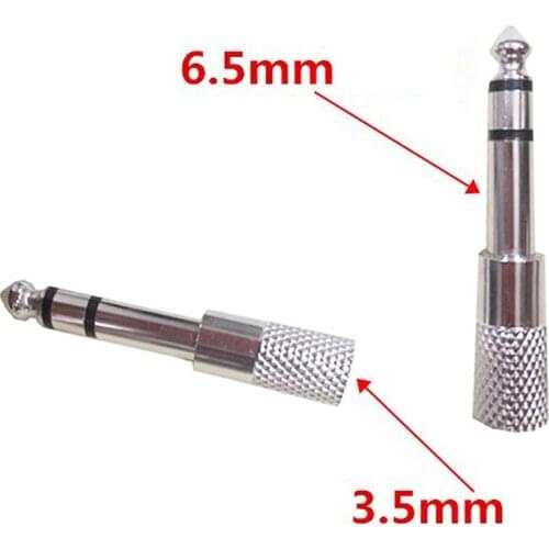 Jack 3.5 Speaker Connector 6.35mm Male to 3.5mm Female Audio Connector 3.5 Jack Aux Cable for Speaker Guitar Jack 6.35