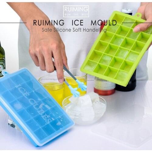 24 Grid Silicone Ice Cube Maker Trays Square Popsicle Ice Cream Wine Bar Drinking Cocktails Whiskey Ice Mould Home Kitchen Tools